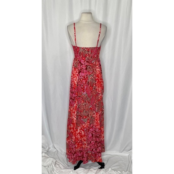 FREE PEOPLE Intimately Forever Yours Smocked Slip Dress Maxi Floral‎ Medium - Picture 11 of 16
